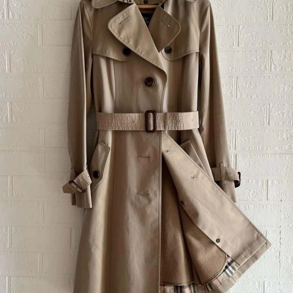 Burberry Tan Trench Coat with Belt